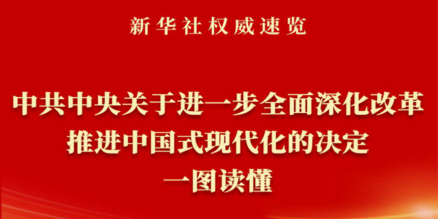 《中共中央關(guān)于進一步全面深化改革、推進中國式現(xiàn)代化的決定》一圖讀懂