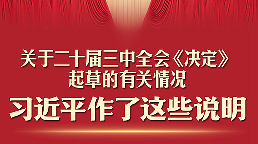 一圖速讀！習近平關(guān)于二十屆三中全會《決定》的說明